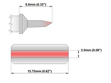 OKI Soldering Tips , Metcal Nickle Solder Bit Lead Free For Welding